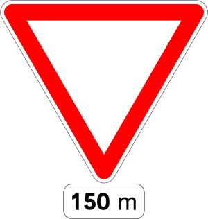 Yield French Sign