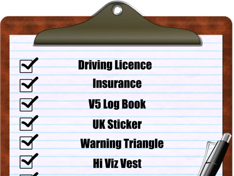 Checklist for Driving in France