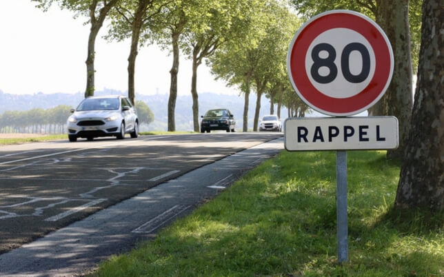 New Speed Limits in France
